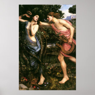 Affiche Apollo et Daphne par John William Waterhouse -1908