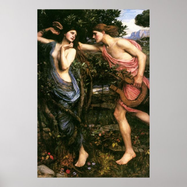 Affiche Apollo et Daphne par John William Waterhouse -1908 (Devant)