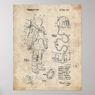 Affiche Apollo Space Suit Patent