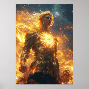 Affiche Apollon, Dieu du Soleil - Porteur de Lumière