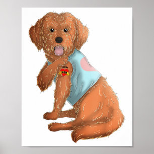 Affiche Apoo I Loo Maman Tattoo Chien Chemise Fantastique 