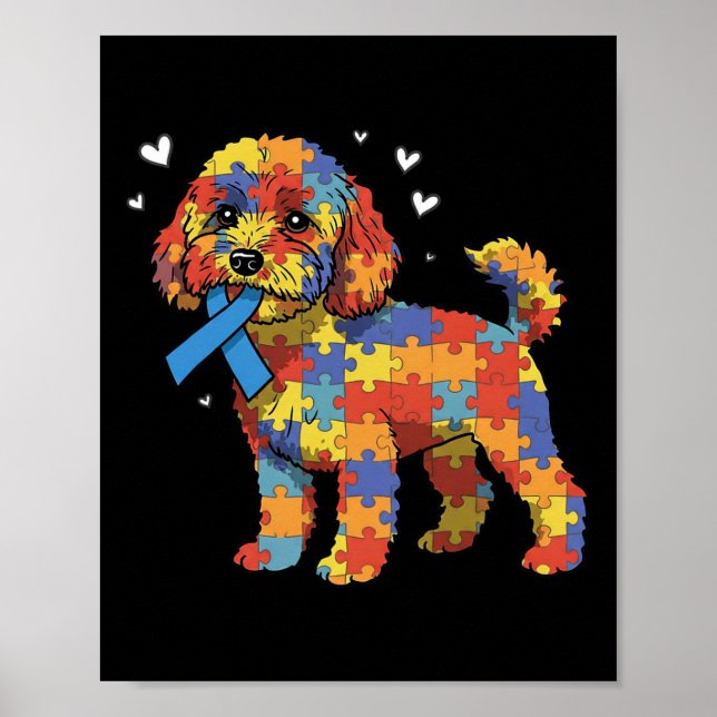 Affiche Apoo Puzzle Sensibilisation sur l'autisme Autistiq (Devant)