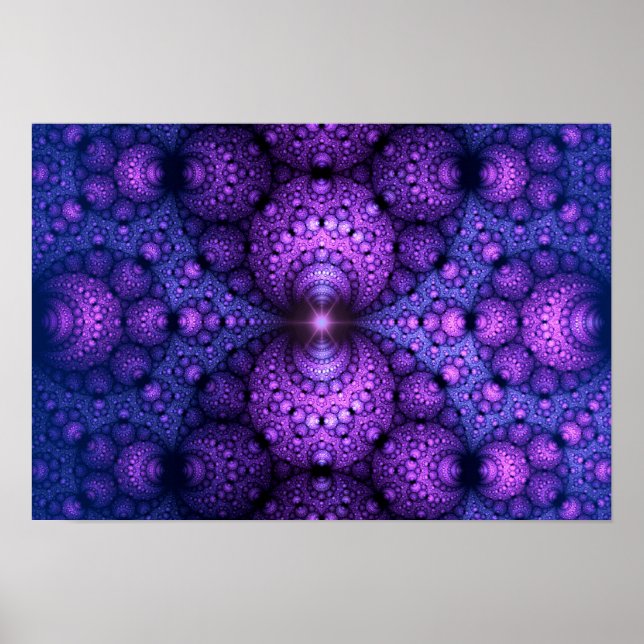 Affiche Apophyse fractale - Fusion d'atomes (Devant)