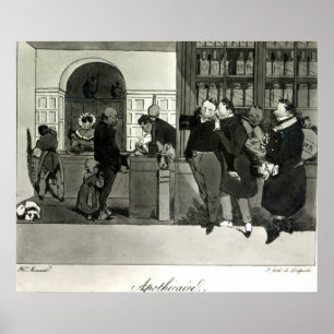 Affiche Apothecaire, gravé par Delpech