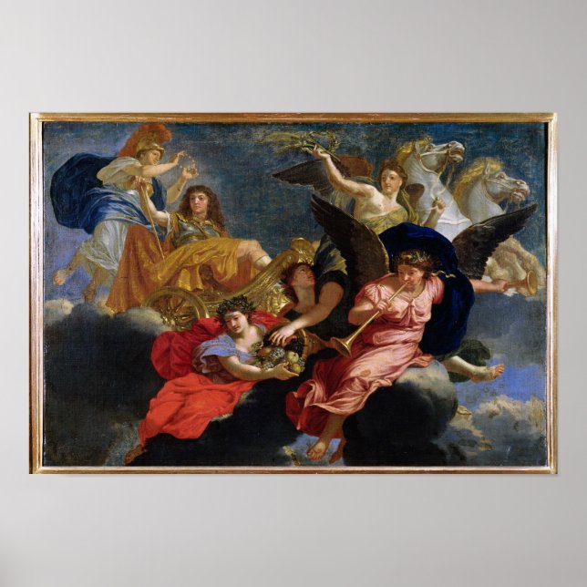 Affiche Apothéose du roi Louis XIV de France (Devant)