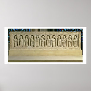 Affiche Apôtres sous Arcades, relief sculpté, c.1150 (sto