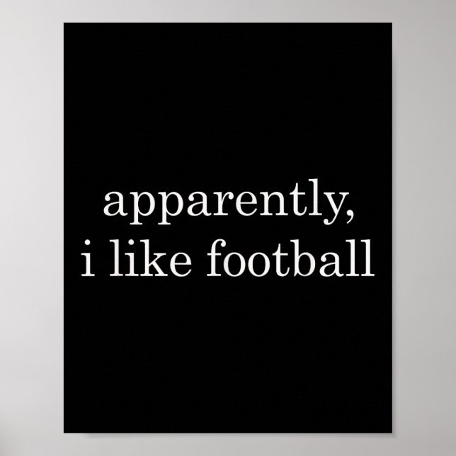 Affiche Apparemment j'aime le football drôle  (Devant)
