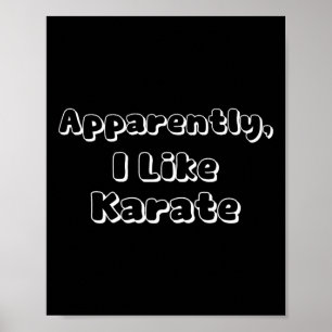 Affiche Apparemment, J'Aime Le Karaté