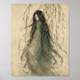 Affiche Apparition de la femme esprit du saule