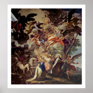 Affiche Apparition de saint Joseph à saint Thérèse