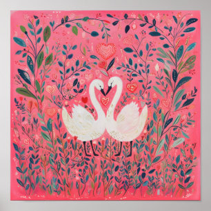 Affiche Appel à l'accouplement 🦢 💕