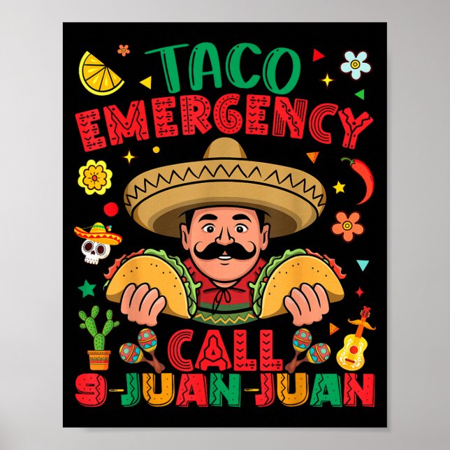 Affiche Appel d'urgence Taco 9 juan juan cinco de mayo (Devant)