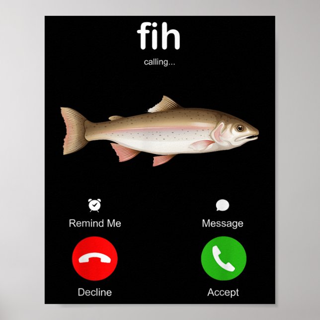 Affiche Appel Fih Me Rappeler Message Refuser Accepter Tél (Devant)