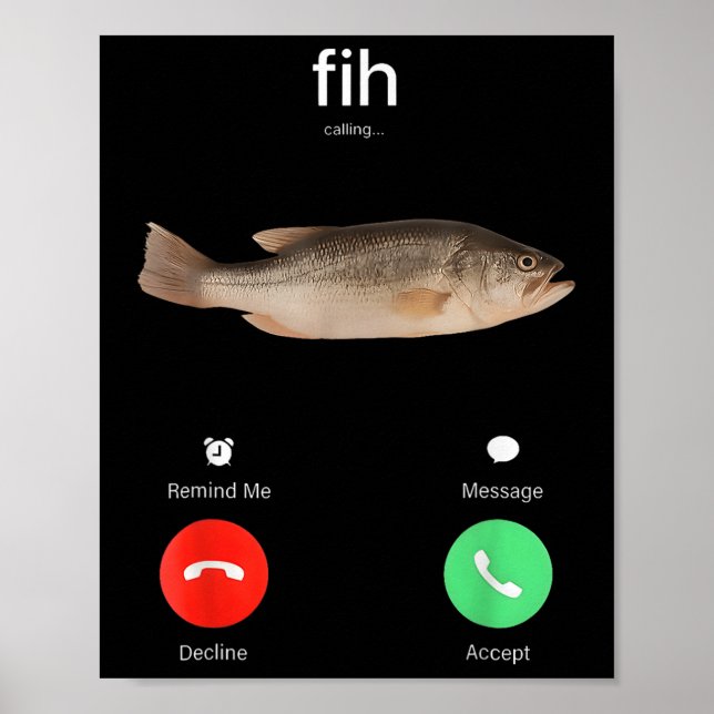 Affiche Appel Fih Me Rappeler Message Refuser Accepter Tél (Devant)