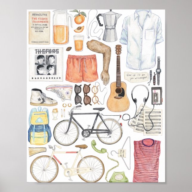 Affiche Appelez-Moi Par Votre Nom Peinture Illustration Mi (Devant)