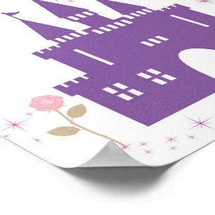 Affiche Appelez-moi princesse château mur art pour les fil