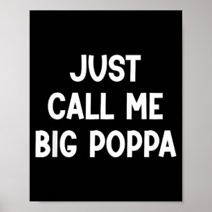 Affiche Appelez-moi simplement gros papa, drôle, blagues,
