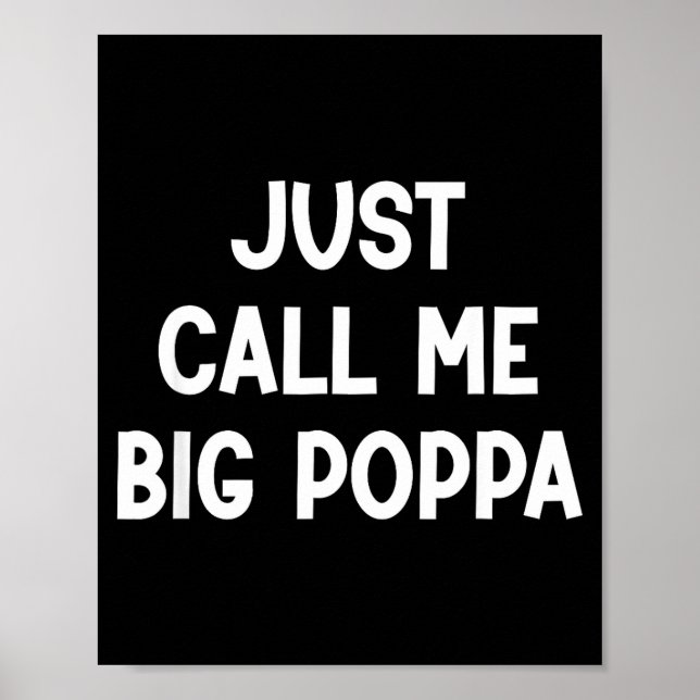 Affiche Appelez-moi simplement gros papa, drôle, blagues,  (Devant)