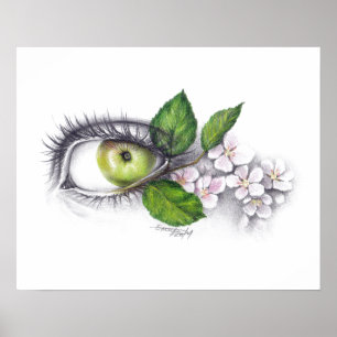 Affiche Apple de mon oeil L'art du dessin surréaliste