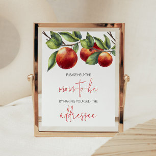 Affiche Apple de notre Baby shower oculaire Enveloppe Stat