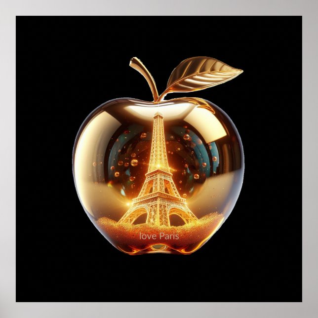 Affiche Apple Love Paris (Devant)