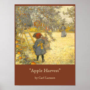 Affiche Apple moissonnent par Carl Larsson