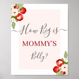 Affiche Apple of Our Eye How Big is Mommy's Belly sign