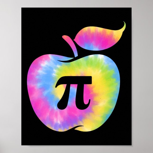 Affiche Apple Pi Day Funny 3.14 Pi Day Enseignants en math (Devant)