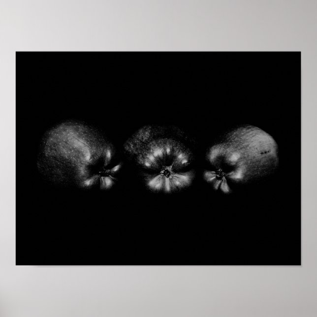 Affiche Apple Portrait Fine Art Classy Élégant Amusant Uni (Devant)