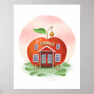 Affiche Apple Schoolhouse Art Print