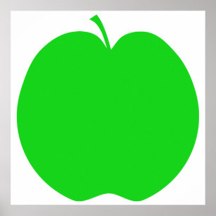 Affiche Apple vert