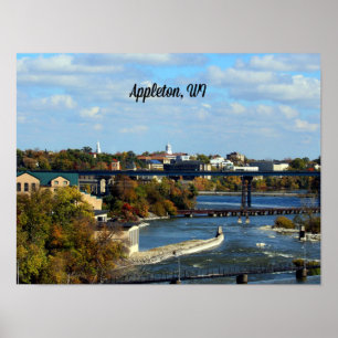 Affiche Appleton, Wisconsin photo paysage
