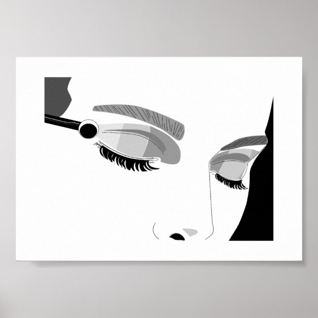 Affiche Application de Maquillage (Devant)