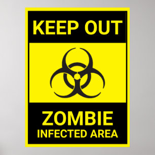 Affiche Apport Halloween Zombie Quarantine