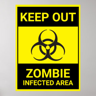 Affiche Apport Halloween Zombie Quarantine