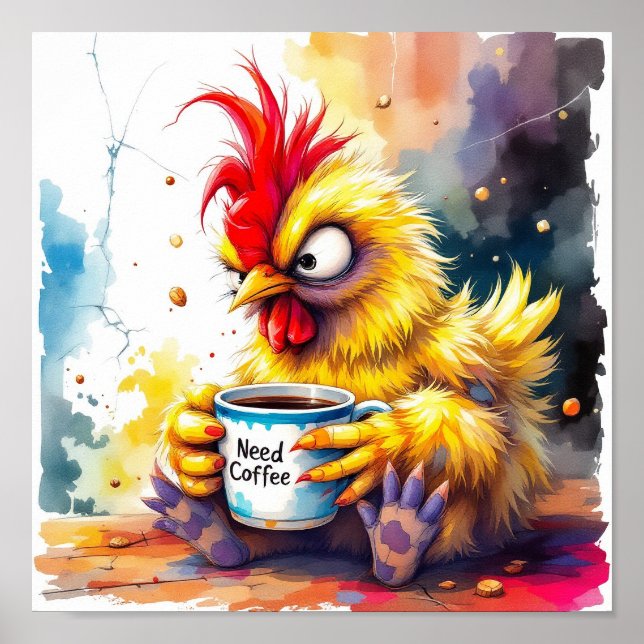 Affiche Apporte-moi du café MAINTENANT ! (Devant)