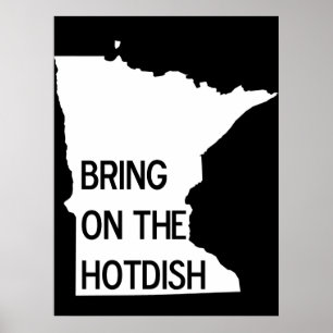 Affiche Apportez l'affiche Hotdish Funny Minnesota