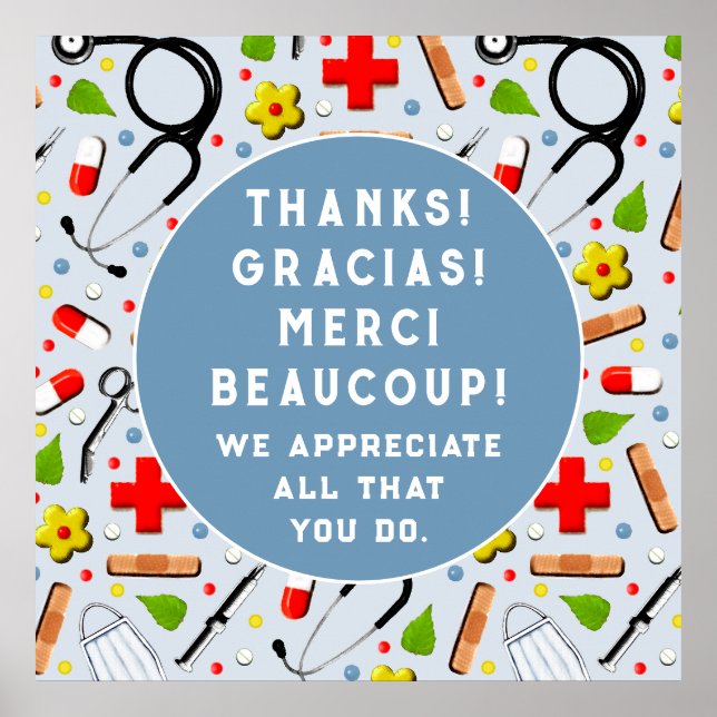 Affiche Appréciation des infirmières (Devant)