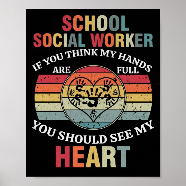 Affiche Appréciation des travailleurs sociaux de l'école R (Devant)
