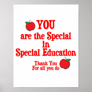 Affiche Appréciation pour l'éducation spéciale