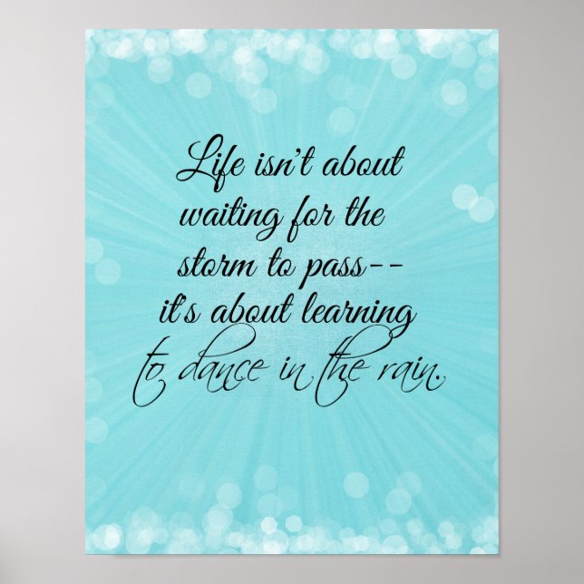 Affiche Apprendre à danser sous la pluie (Devant)