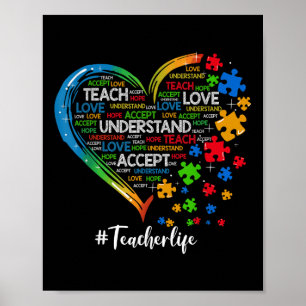 Affiche Apprendre Accepter Comprendre Amour Enseignant Coe