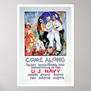 Affiche Apprendre et voir quelque chose dans la Marine (US