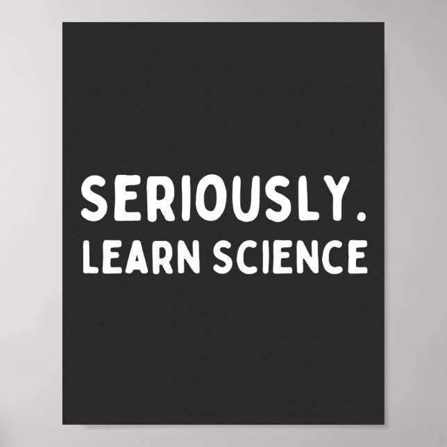Affiche Apprendre la science (Devant)