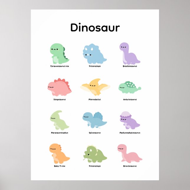 Affiche Apprendre les dinosaures (Devant)