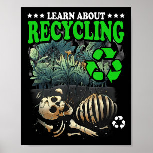 Affiche Apprendre sur le recyclage Jour de la Terre Protec