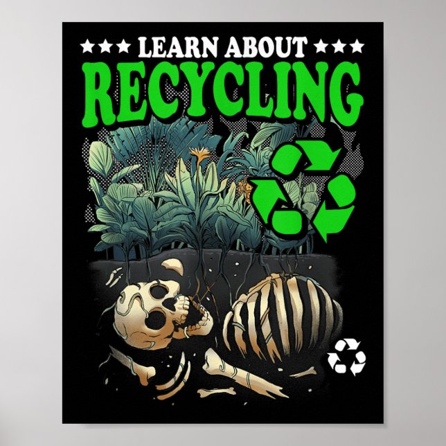 Affiche Apprendre sur le recyclage Jour de la Terre Protec (Devant)