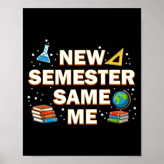 Affiche Apprentissage pour les examens Étudiant Apprendre  (Devant)