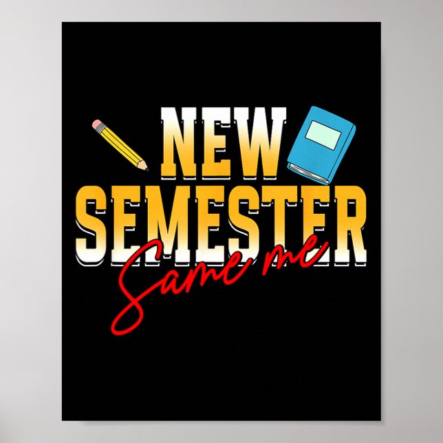 Affiche Apprentissage pour les examens Étudiant Apprendre  (Devant)