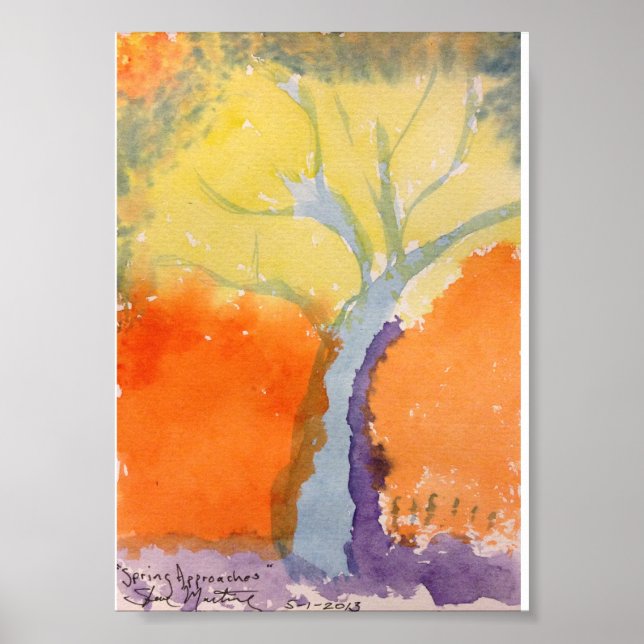 Affiche Approches printanières (Devant)